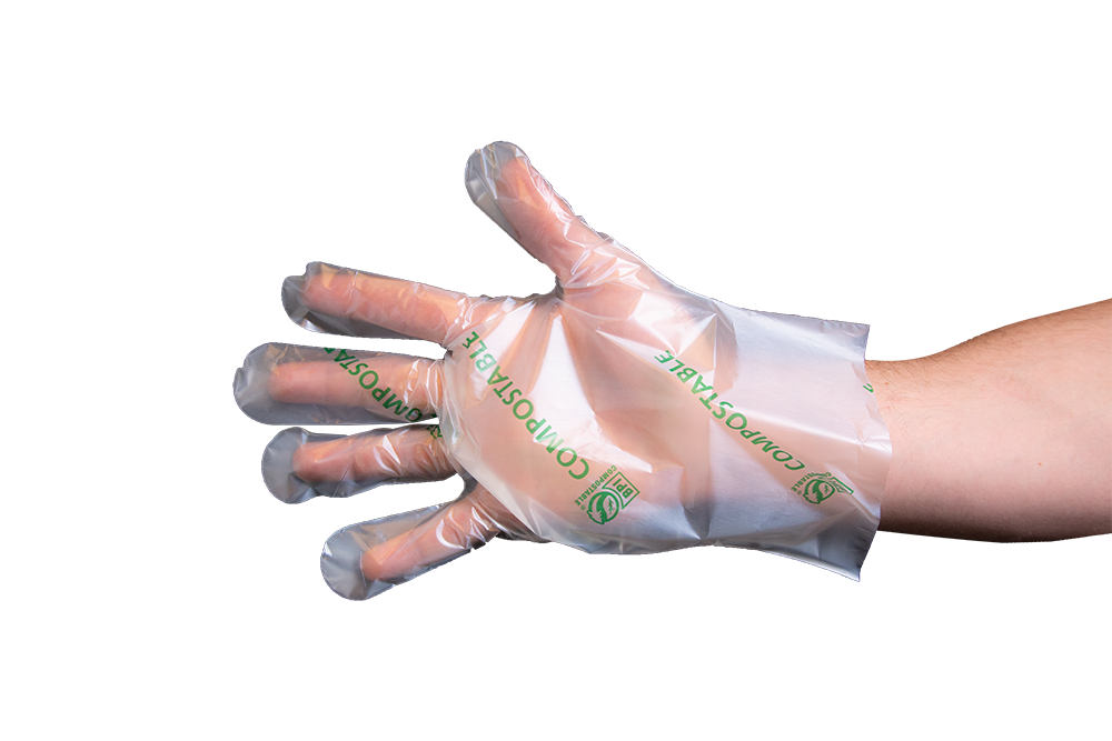 100 Compostable Food Service Gloves Compostable Produce Bags